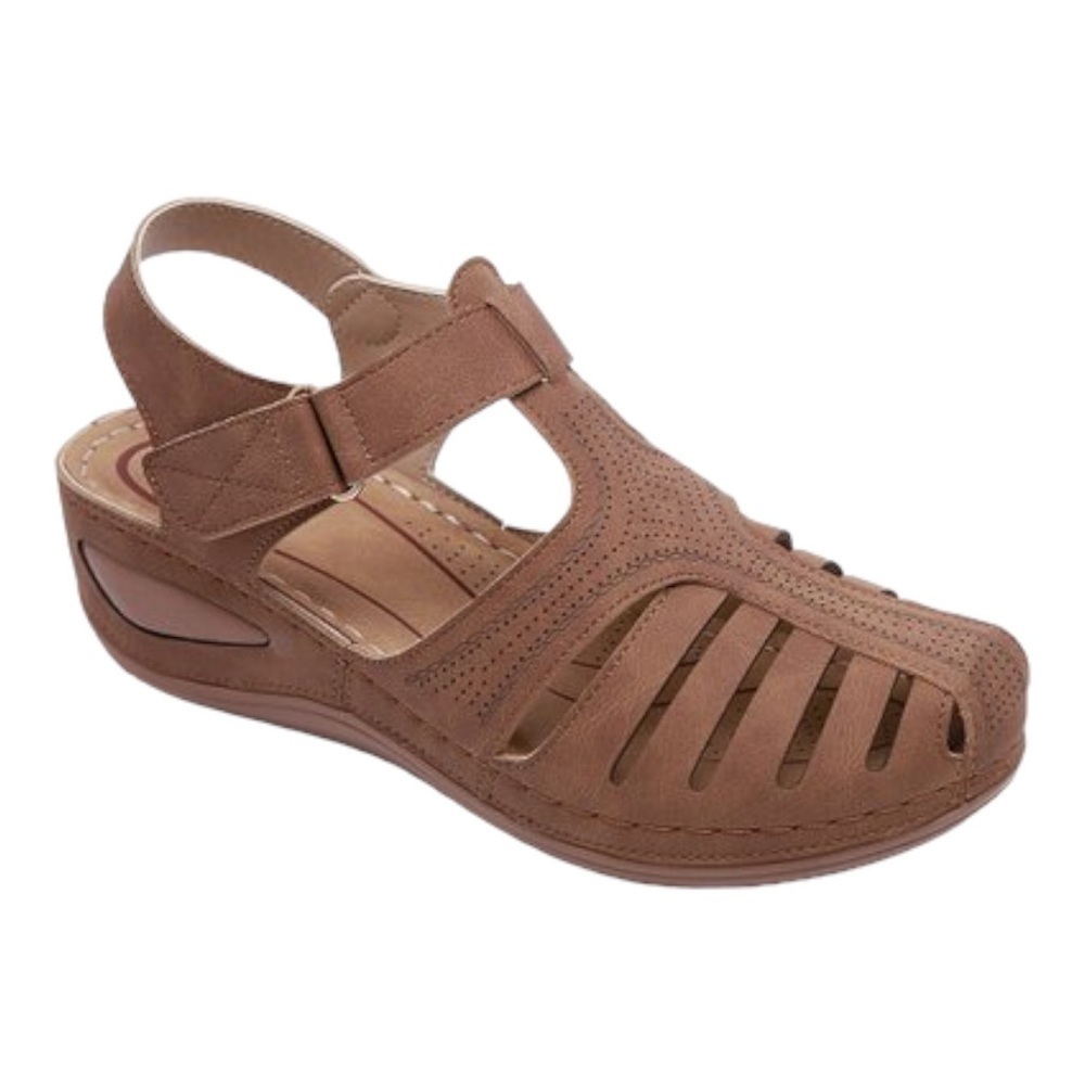 Siketu Brown Strappy Sandal - Women size 11
